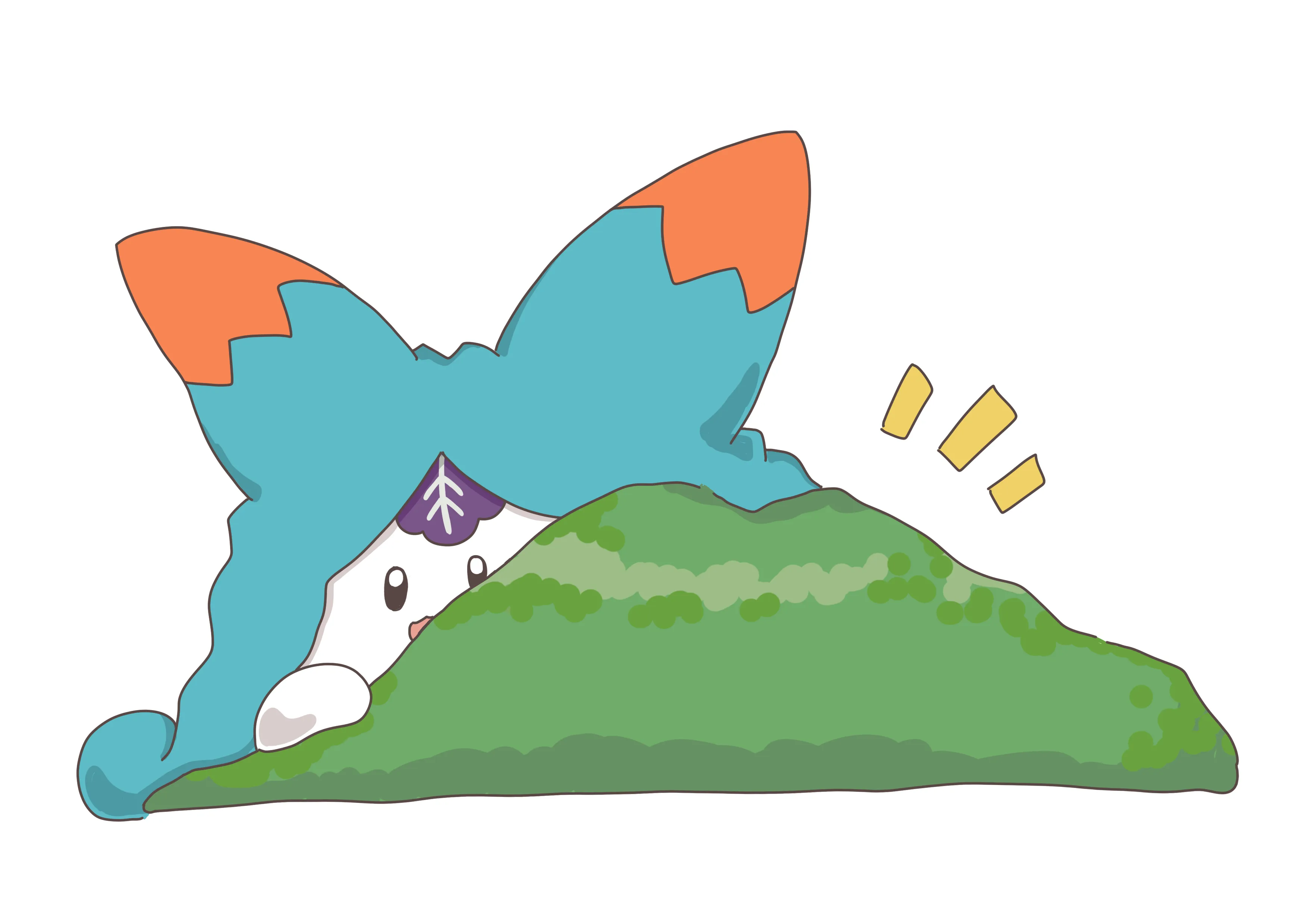 筑波山とそぽたん